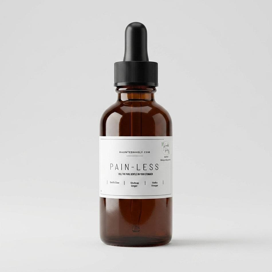 Herbal Pain Support Tincture, Devil’s Claw & Ginger & Skullcap, Chronic Discomfort Support, Alcohol-Based Dropper