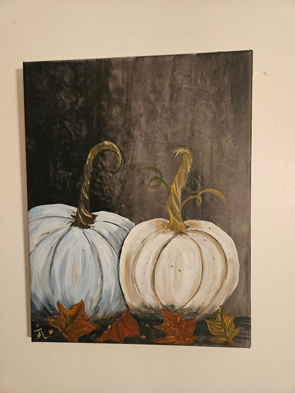 Fall painting, Pumpkin