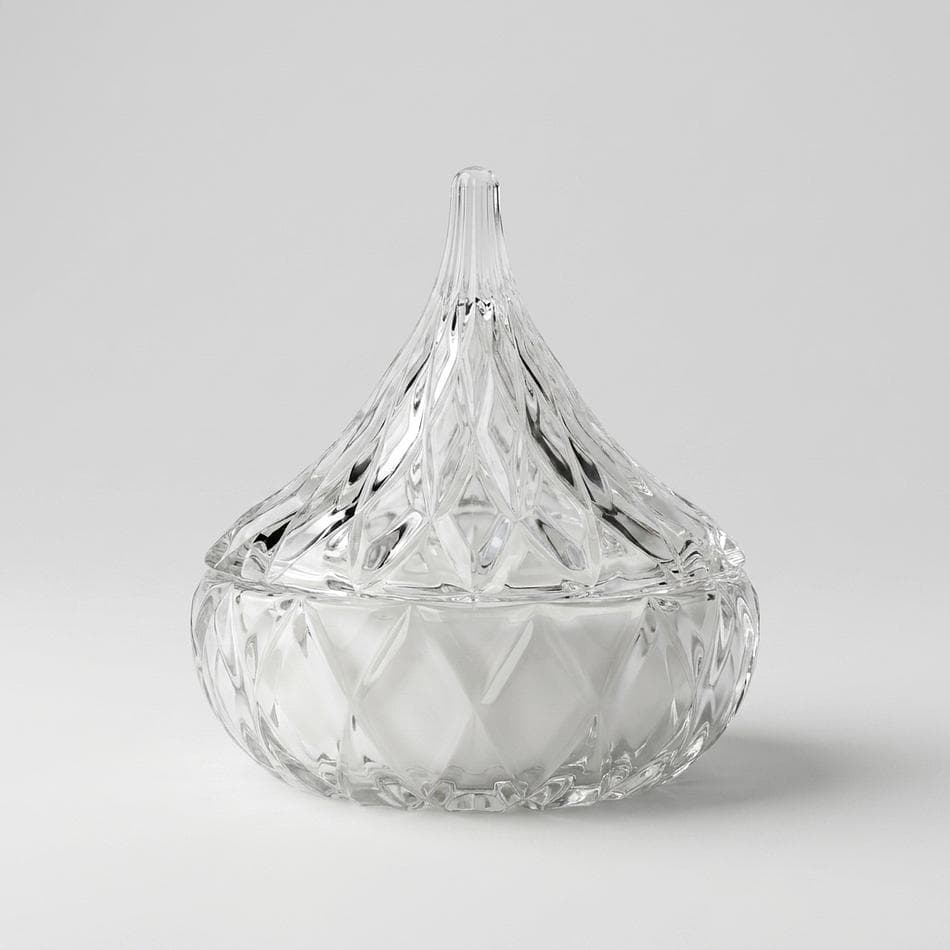 Vintage Crystal Candy Dish Candle, Bergamot & Black Tea Lavender, Clean Burn, 4-Wick, 6.2 oz