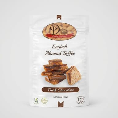 Dark Chocolate English Almond Toffee | 24 Pack Case