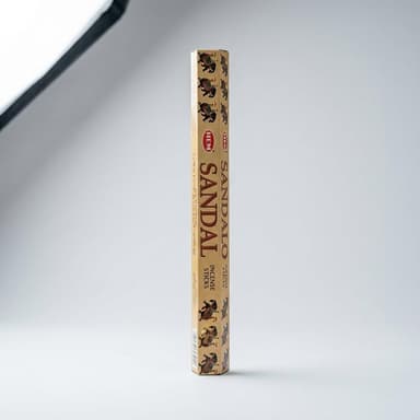 Sandal Incense Sticks, Sandalwood Fragrance, Calm & Meditation, 20-Stick Hexagon Tube