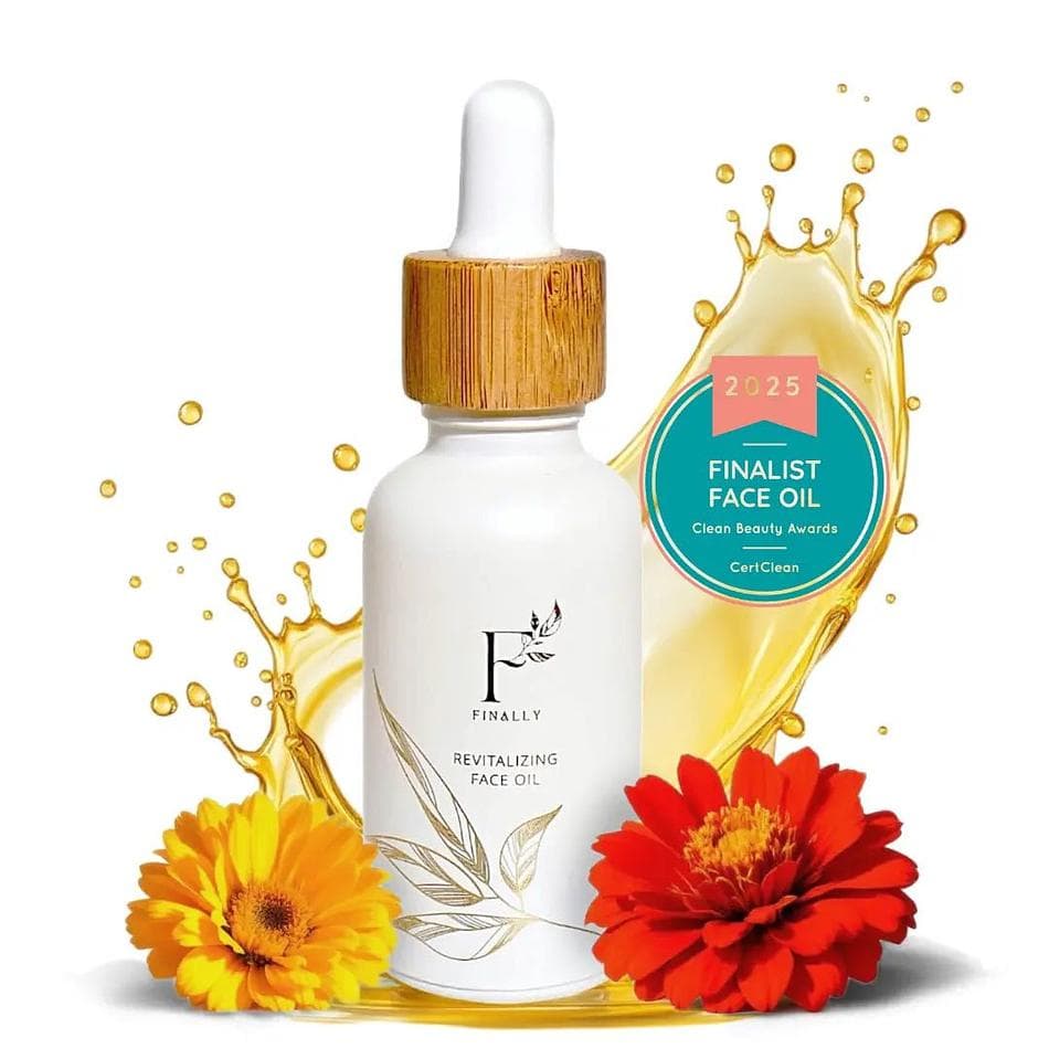 Organic Face Oil for Sensitive Skin. Fragrance-Free and Lightweight. Japanese Tsubaki Camellia + Jojoba + Rice Bran, Barrier Support & Glow, Softer Skin, 1 oz (30 mL)
