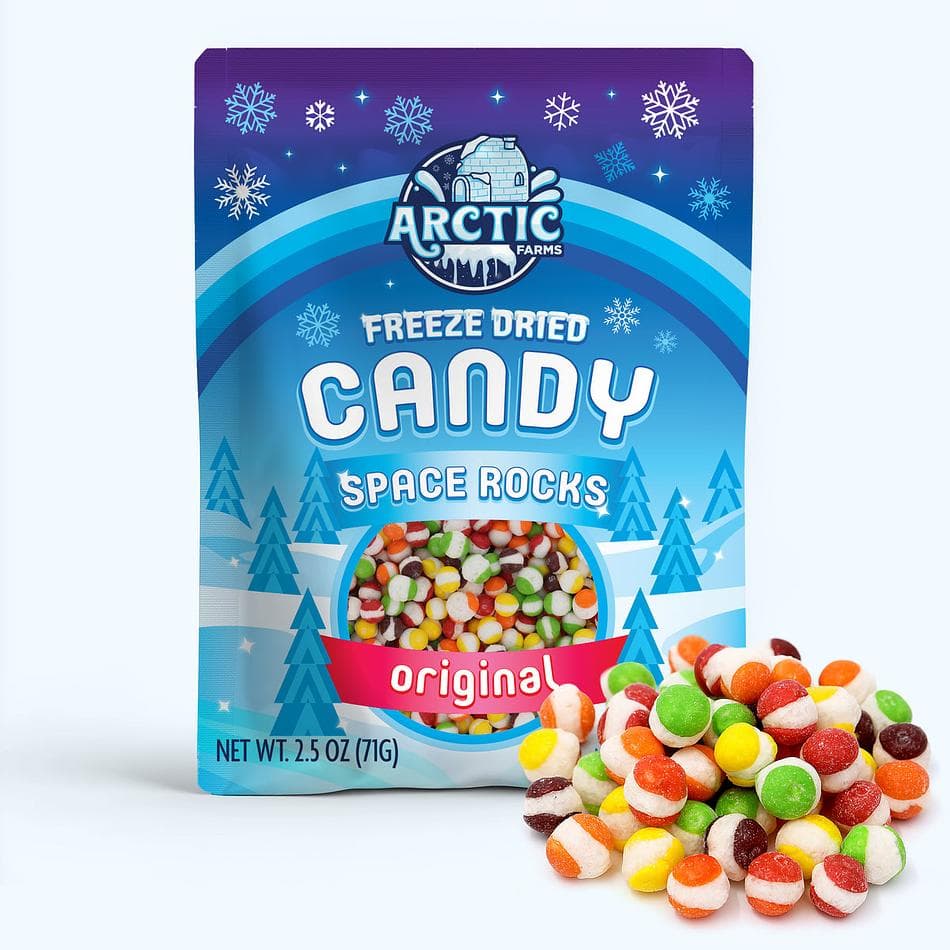 Freeze-Dried Space Rocks, Original, Ultra-Crunchy, Flavor-Bursting Fruity Bites, Resealable Bag (2.5 oz)