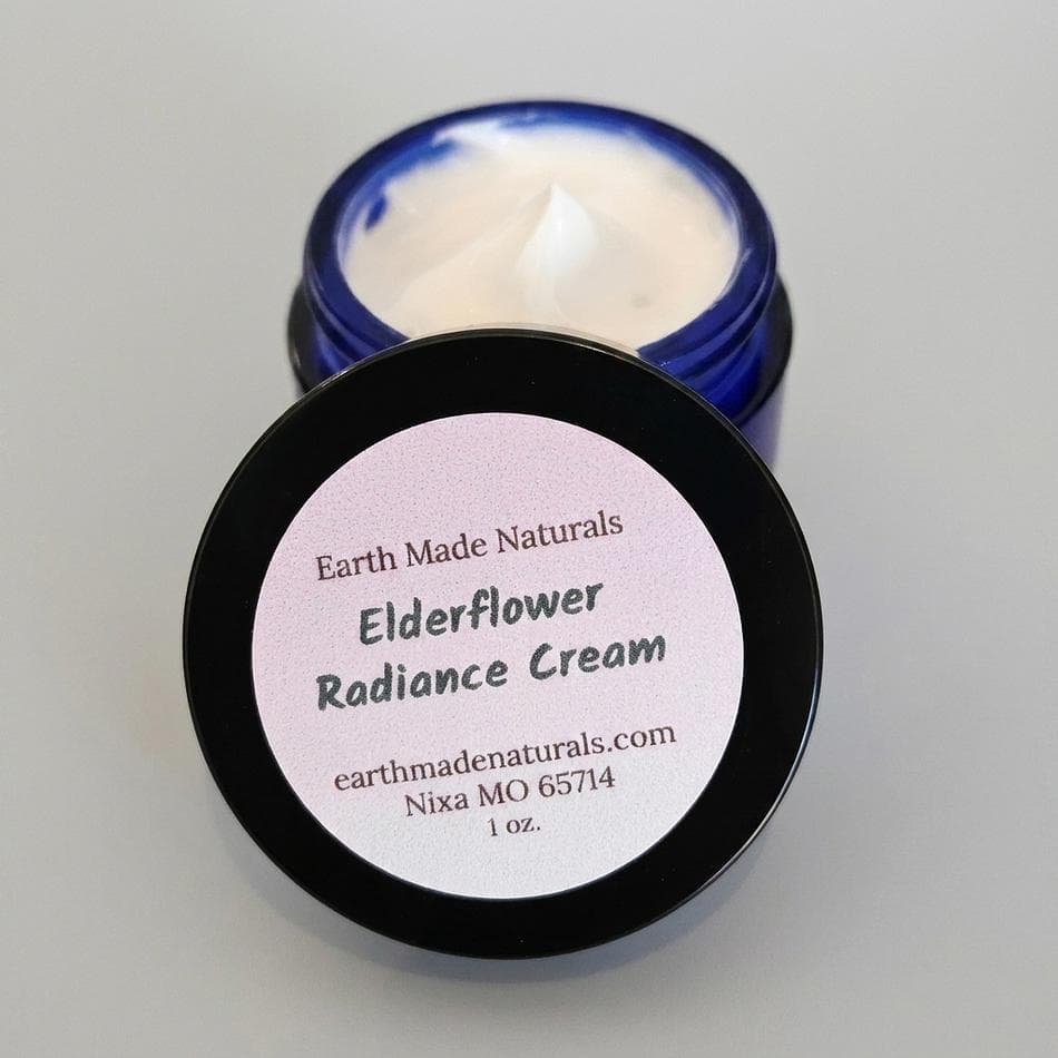 Tallow Face Cream, Elderflower & Calendula, Lactic Acid, Brightening Anti-Aging Moisturizer, Jar