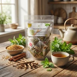 14-Day Sugar Cravings Support Organic Herbal Tea (4 oz / ~30 servings) — Gymnema • Fenugreek • Cinnamon-3