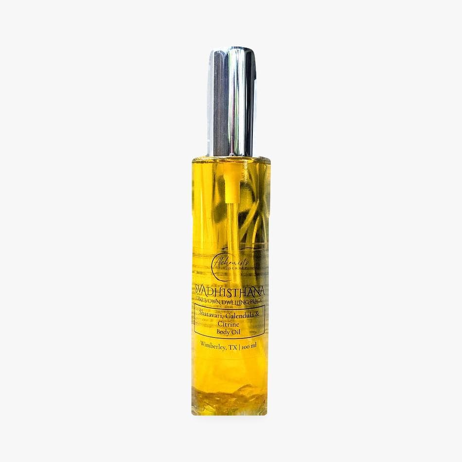 Svadhisthana, "Sacral Chakra," Shatavari, Calendula & Sea Buckthorn Body Oil scented with Jasmine & Frankincense