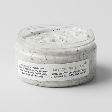 Mint Coffee Scrub for Hands, Face and Body!