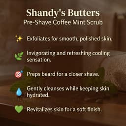 Pre-Shave Coffee Mint Scrub (8 oz)-3
