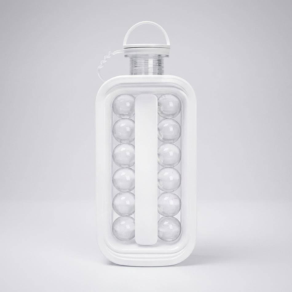 Ice Sphere Mold Tray, Silicone, Slow-Melting Round Ice Balls for Cocktails & Iced Lattes, Easy Release, Reusable, 1 Mold