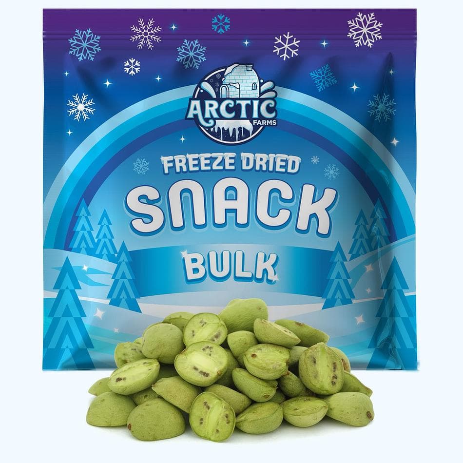 Freeze-Dried Kiwi Berry, Baby Kiwi Snack, Bulk Bag (12.5 oz)