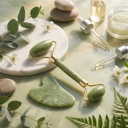 1pc Facial Roller Massager 1pc Gua Sha Board-20