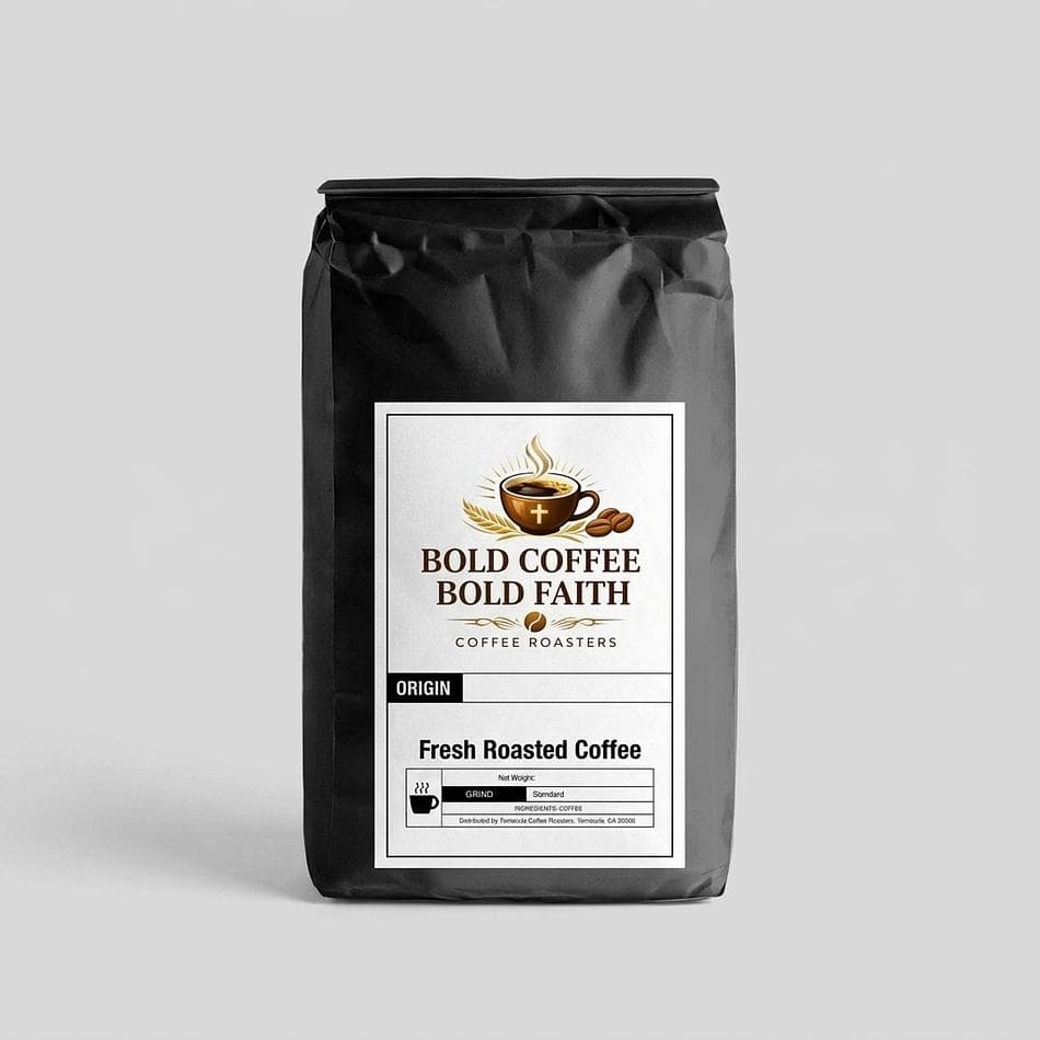 Papua New Guinea Single Origin Coffee Beans, Bourbon & Typica, Medium Roast, Caramel Honey Notes, 12 oz Bag