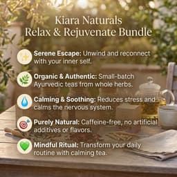 Relax & Rejuvenate Bundle | Organic Ayurvedic Tea Bundle – Kiara Naturals-3