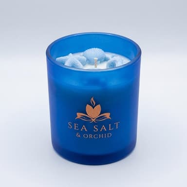 Soy Wax Candle, Beach Linen Fragrance, Phthalate-Free, Cotton Wick, Relaxing Fresh Scent, 1 Jar