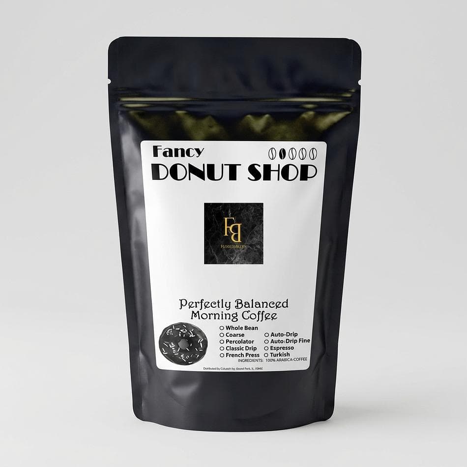 Donut Shop Coffee Blend, Cocoa Caramel Toffee Notes, Smooth Morning Roast, 2 lb Bag (Whole Bean or Ground)