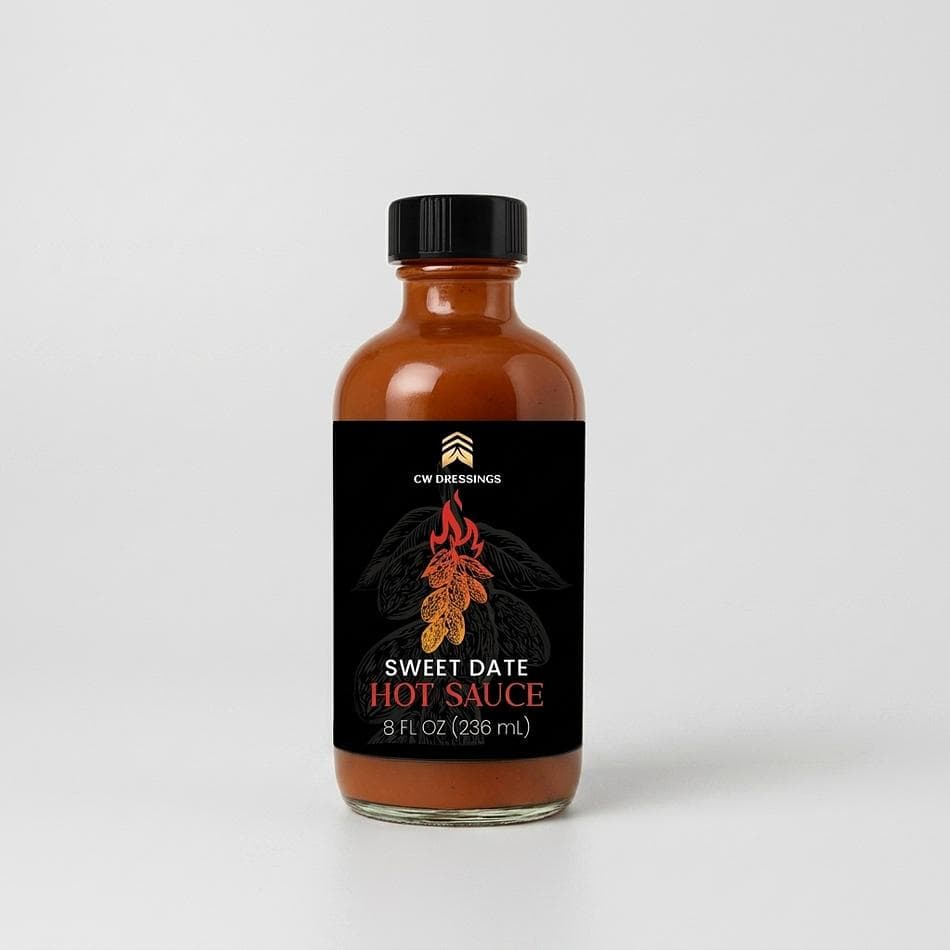 Date-Sweetened Hot Sauce, Sweet Heat Five Pepper Blend, Plant-Based, 8 fl oz
