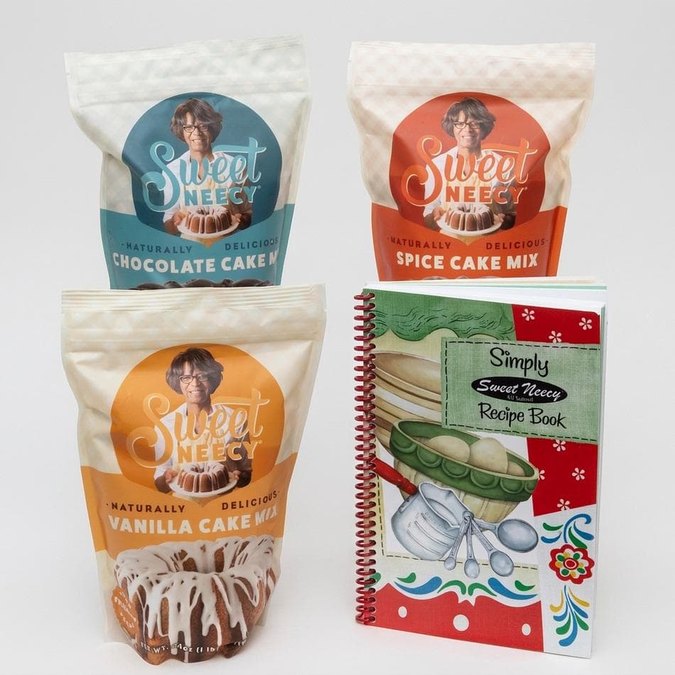Cake Mix Variety Kit, Vanilla Chocolate & Spice, Recipe Book Included, For Cookies Cupcakes & Layer Cakes, 3 Mixes