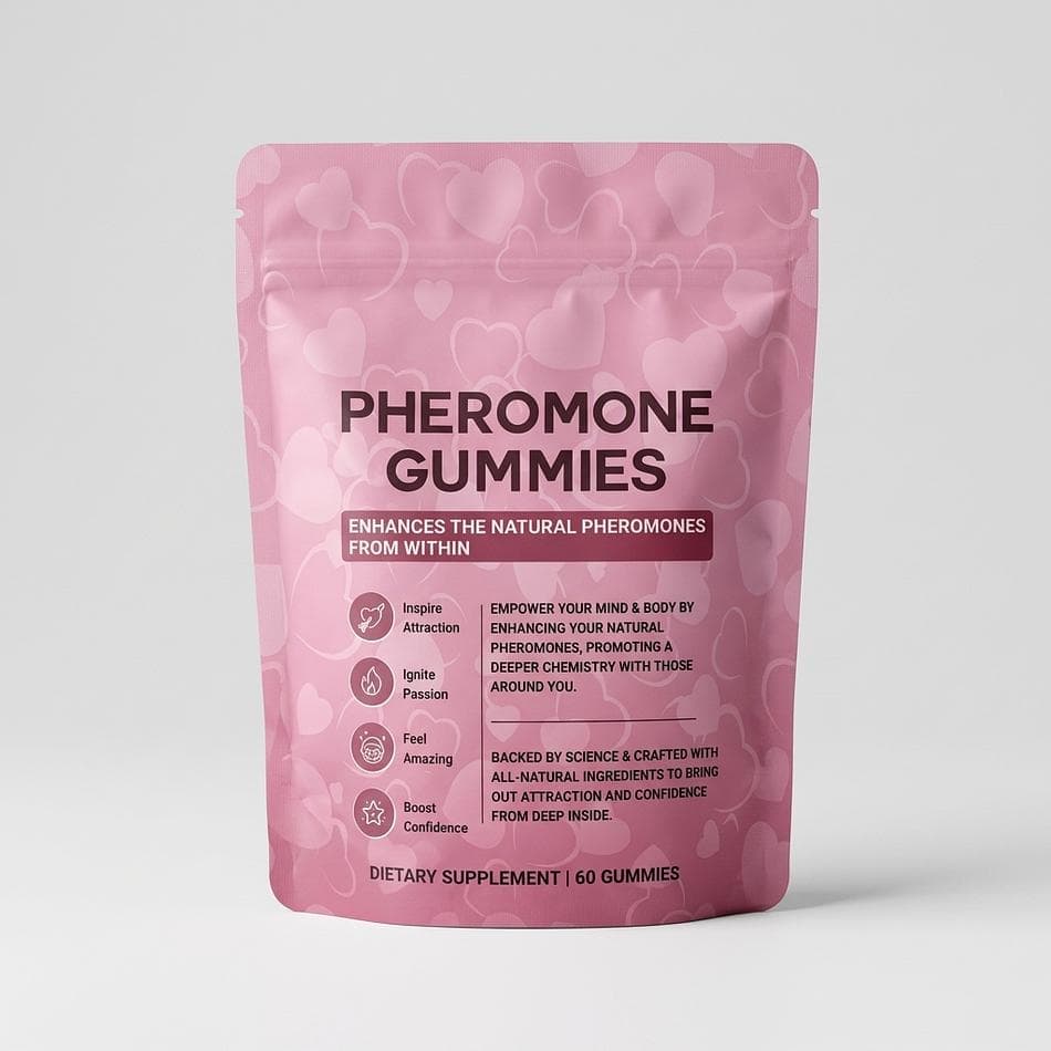 Pheromone Gummies for Women, Maca & Fenugreek, Hormonal Balance & Confidence Support, 2 Gummies Daily