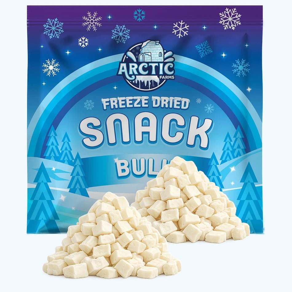 Freeze-Dried Belgian White Chocolate Callets, Cocoa Butter & Real Milk, Crunchy Melt-Away Snack, Bulk Bag (26 oz)