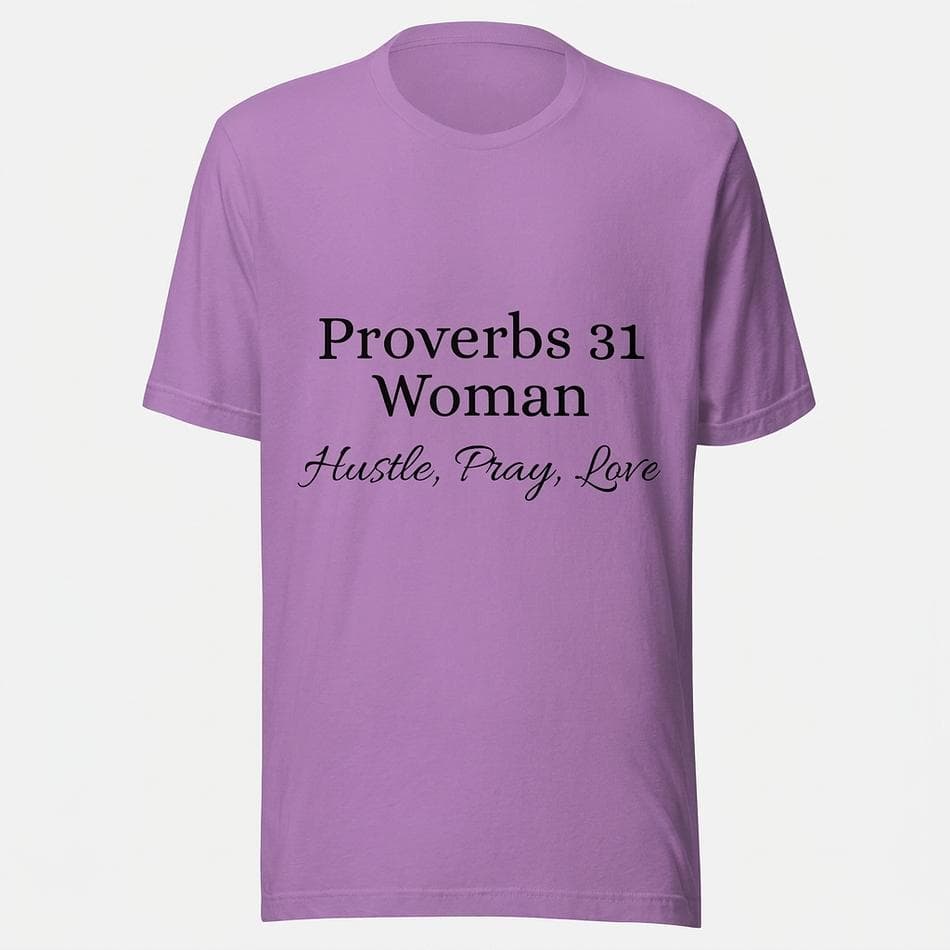 Christian Graphic T-Shirt, Combed Ring-Spun Cotton, Proverbs 31 Woman, Soft Lightweight Fit, 4.2 oz Tee (XS–2XL)