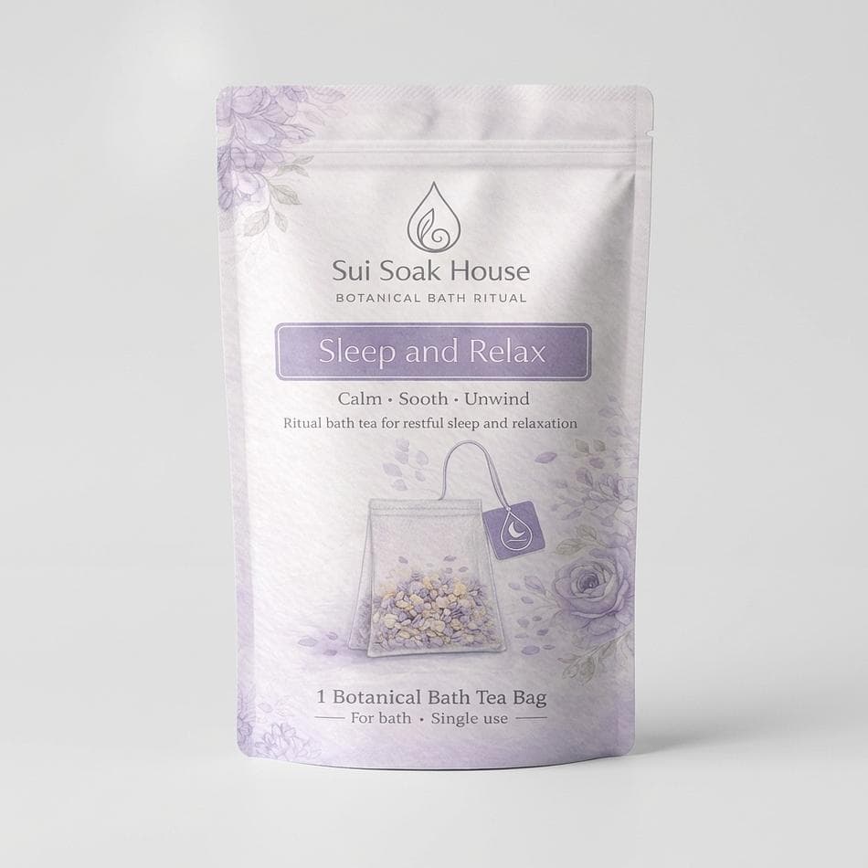 Herbal Bath Soak, Valerian Root & Chamomile, Sleep & Relaxation, Epsom Salt Spa Soak, 1 Pack