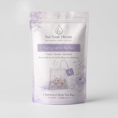 Herbal Bath Soak, Valerian Root & Chamomile, Sleep & Relaxation, Epsom Salt Spa Soak, 1 Pack