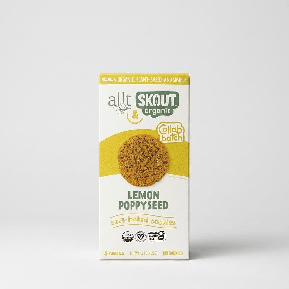 Soft-Baked Lemon Poppyseed Cookies, Organic Cassava & Oat Flour, Vegan Gluten-Free Snack, 3-Box Bundle