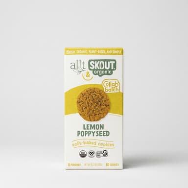 Soft-Baked Lemon Poppyseed Cookies, Organic Cassava & Oat Flour, Vegan Gluten-Free Snack, 3-Box Bundle