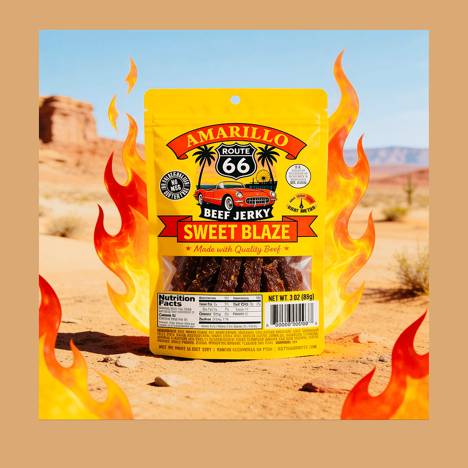 Beef Jerky, Pineapple & Brown Sugar, Sweet Heat Spicy Finish, Soy Sauce Marinade, Resealable Bag