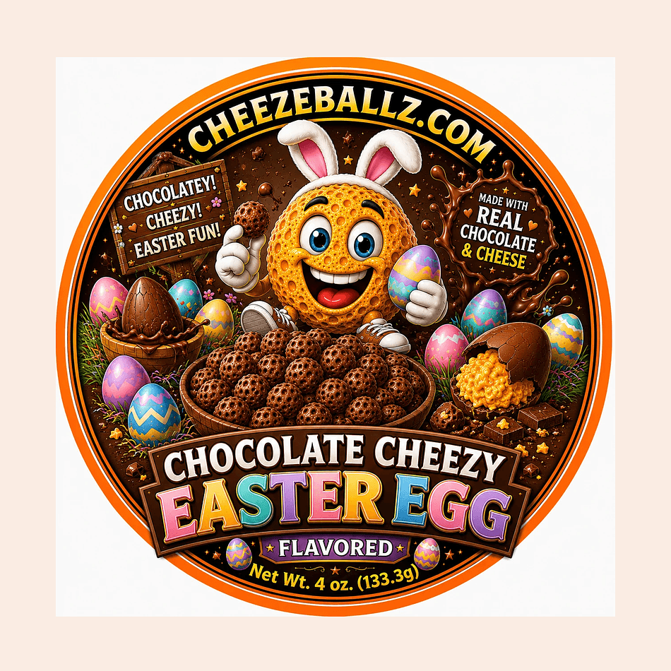 Chocolate Flavored Cheese Balls, Sweet & Salty Crunch, Gluten-Free Snack, Resealable Pouch, 4 oz
