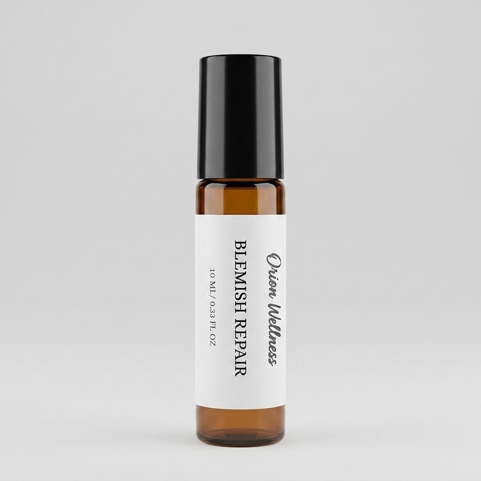 Blemish Spot Treatment Roll-On Serum, Tamanu & Jojoba + Black Cumin, Calms Redness, Tea Tree & Willow Bark