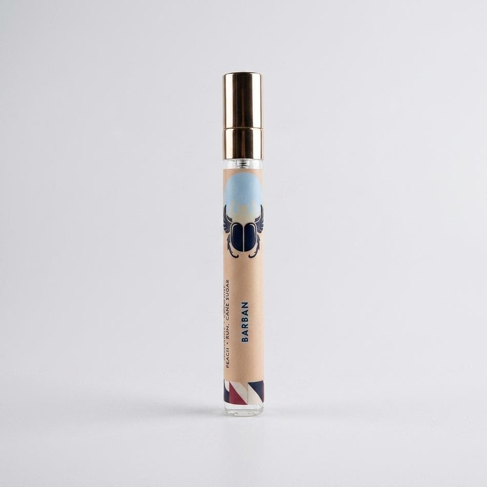 BARBAN Tropical Fruity Travel Perfume, Orange Pineapple Mango Coconut & Rum, Eau de Parfum Spray, TSA-Approved 10ml