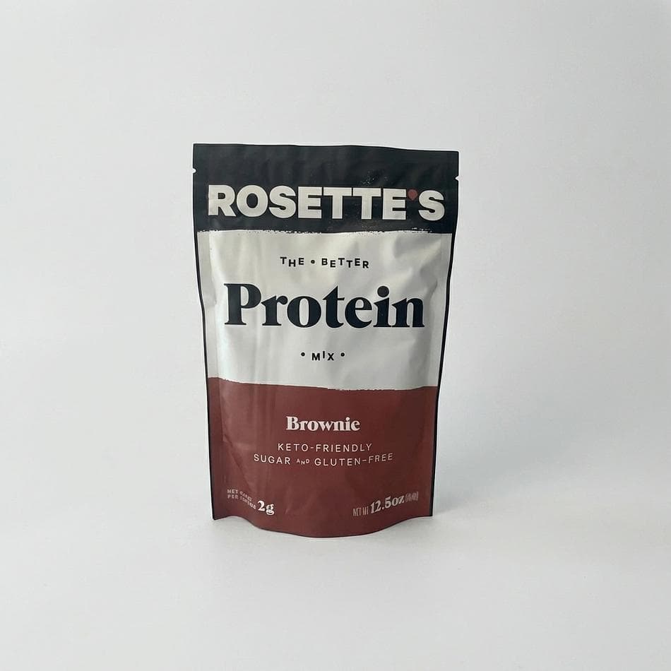 Keto Protein Brownie Mix, Micellar Casein & Cocoa, Low Net Carbs, Flourless Gluten-Free Brownies, Yields 10 Pieces