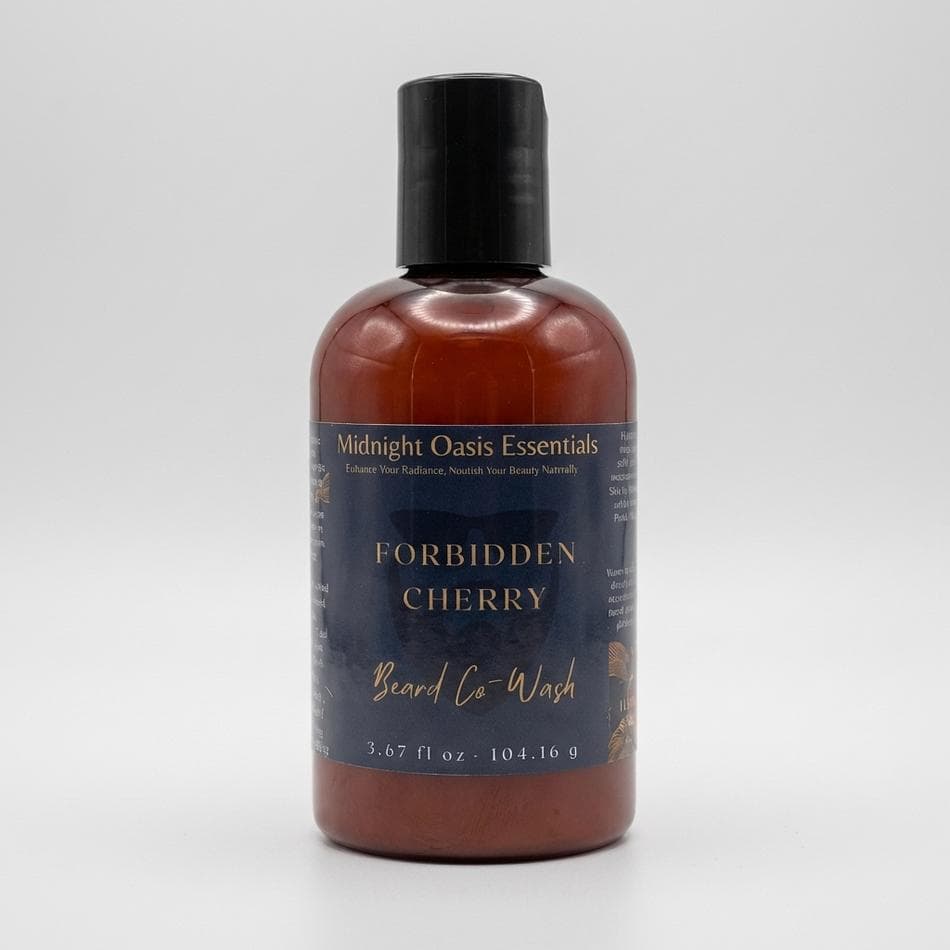 Beard Co-Wash Conditioner Cleanser, Aloe Vera & Hyaluronic Acid, Hydrating Daily Beard Wash, Forbidden Cherry Scent