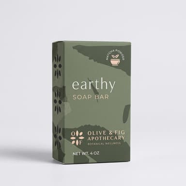 Handmade Matcha & Spinach Soap Bar (Earthy), Oat Milk + Buttermilk, Antioxidant Cleanse, 4 oz