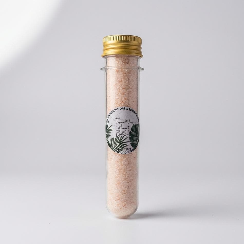 Mineral Bath Soak, Epsom & Himalayan Salts + Magnesium Flakes, Tropical Mango Papaya Scent, Skin-Softening, 1 Pack