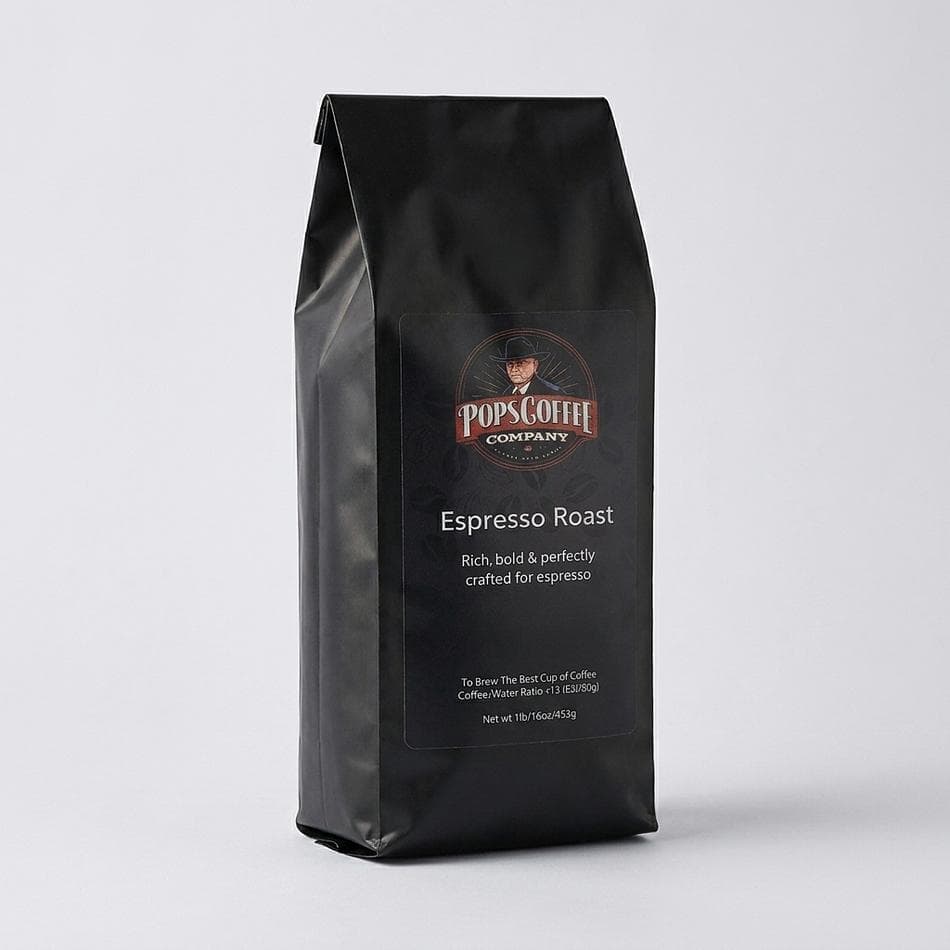 Espresso Coffee Beans, Air-Roasted Arabica Blend, Syrupy Crema for Lattes & Cappuccinos, 1 lb Whole Bean or Fine Espresso Grind