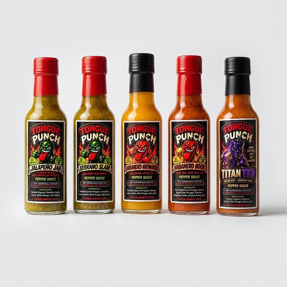 Hot Sauce, Pepper Blend, Everyday Table Heat, 5 oz Bottle