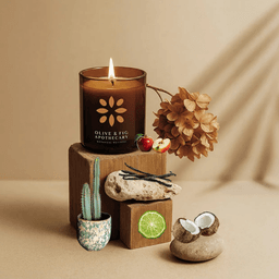 Olive & Fig Apothecary Driftwood Bloom scented 2-wick 11 oz candle-0
