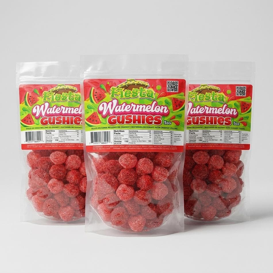 Chamoy Gushers Variety Bundle, Blueberry & Watermelon + Gushers w/ Gummy Bears, Sweet Spicy Snack, 3-Pack