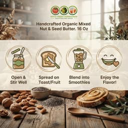 Handcrafted Organic Mixed Nut & Seed Butter. 16 Oz-4