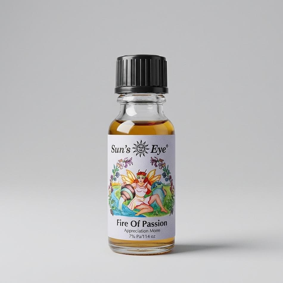 Ritual Anointing Oil, Patchouli Leaf & Musk, Desire & Passion Intention, 0.5 oz (15 mL) Glass Bottle