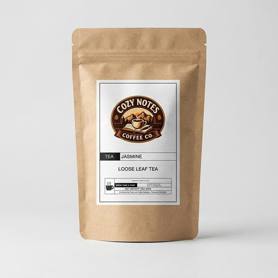 Jasmine Green Tea, Green Tea & Jasmine Blossoms, Smooth Floral Flavor, Loose Leaf, 3 oz Bag