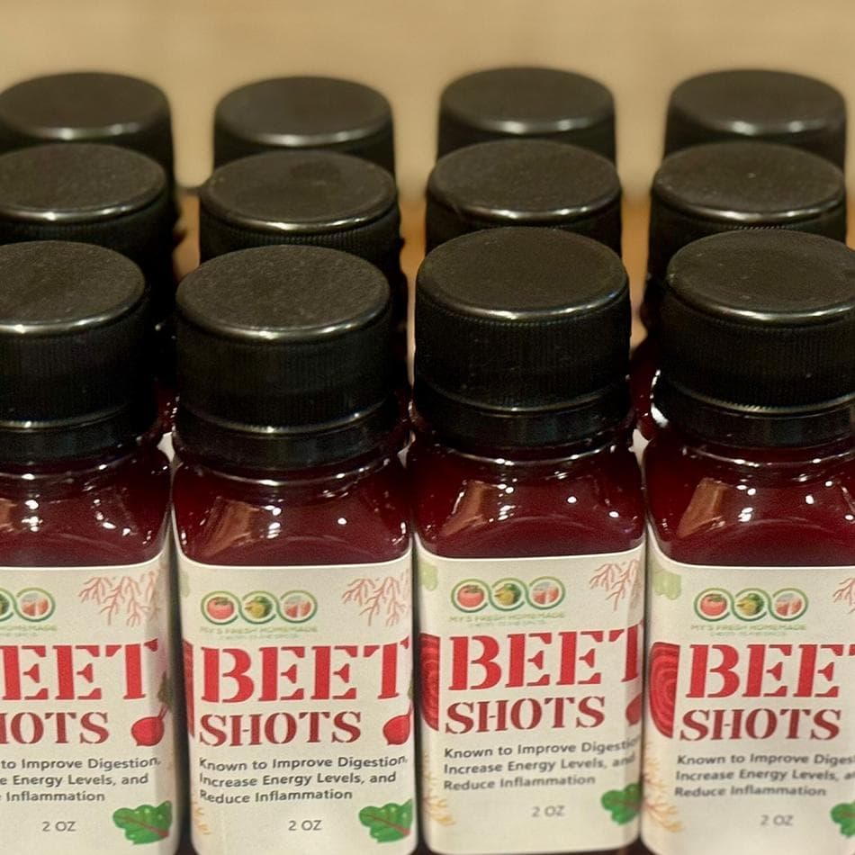 Handcrafted 21-Day Sea Moss Beet Shot - Organic Wellness Booster for Energy & Detox| Vegan Health| Superfood Shots| 42 (2oz)