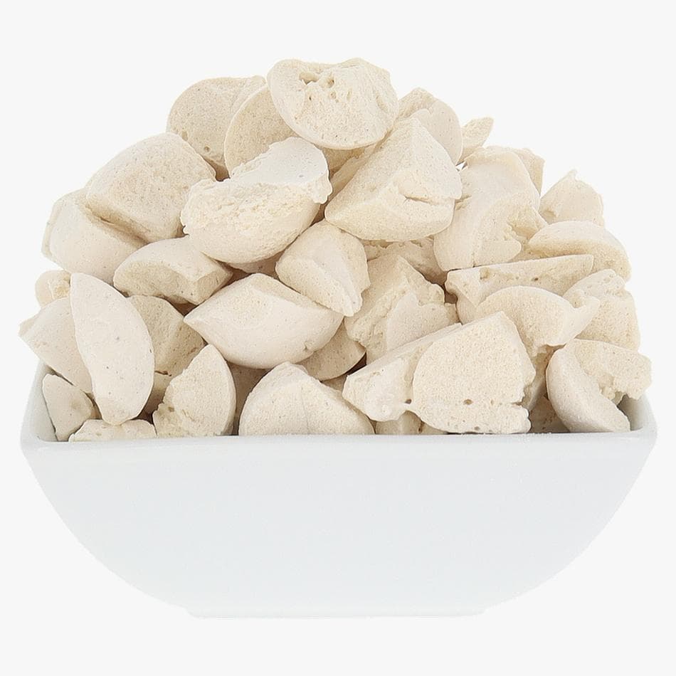 Freeze-Dried Vegan Vanilla Ice Cream Bites, Pea Protein & Vanilla Bean, Dairy-Free Nut-Free, Shelf-Stable Snack, Large Resealable Bag (2.5 oz)