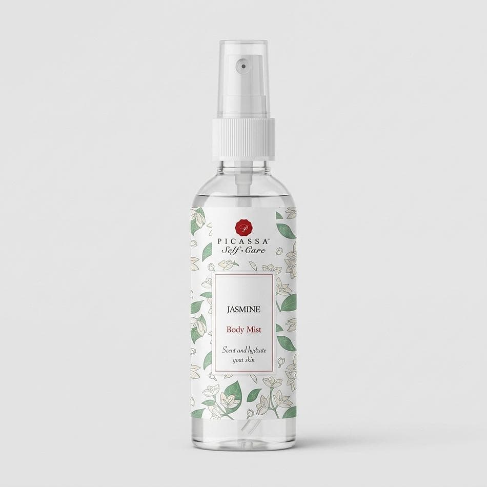 Hydrating Body Mist Spray, Jasmine Scent, Lightweight Skin Moisture + Fragrance, 4 oz Fine Mist Bottle