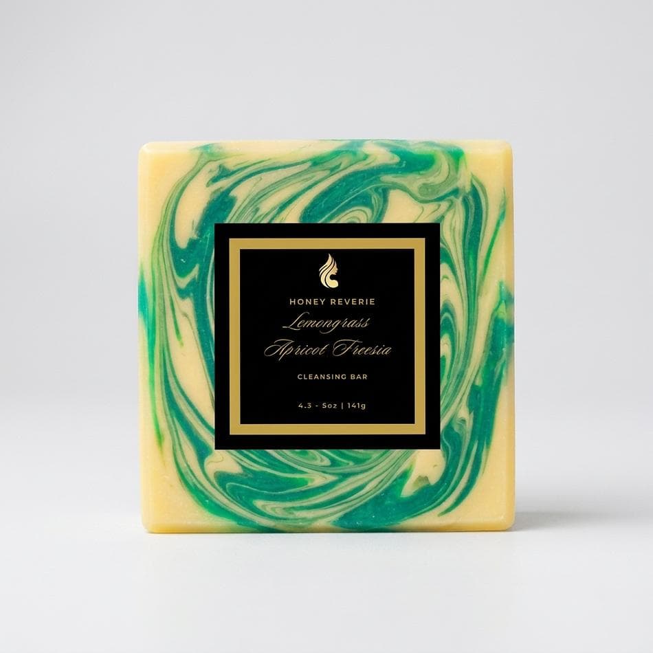 Cleansing Soap Bar, Coconut Milk & Lemongrass, Softens Skin, Apricot Freesia Scent, 1 Bar