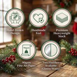 Holiday Berry Botanical Wrapping Paper Roll — Festive Green & Red Gift Wrap-11