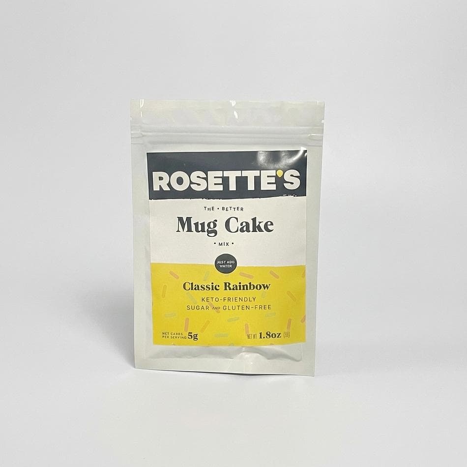 Keto Mug Cake Mix, Almond & Coconut Flour, Sugar-Free Rainbow Sprinkle Cake, Microwave Dessert, 4-Pack