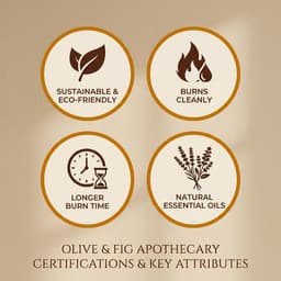 Olive & Fig Apothecary Smokewood Lavender scented 2-wick 11 oz candle-4